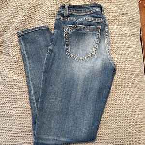 Buckle Black Ankle Skinny Jeans size 28